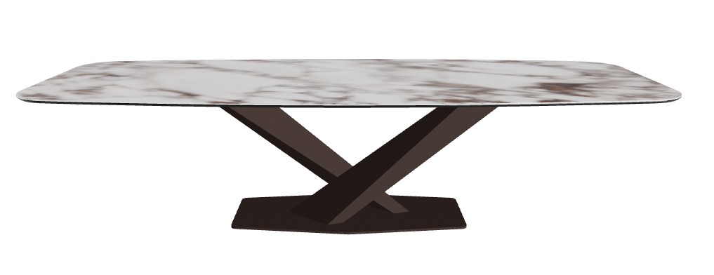 Cattelan Italia Stratos Keramik Barrel-Shaped Dining Table – 300x120x75h