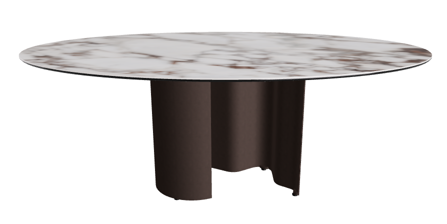 200x120x74h Oval Shaped_Breccia_Bronze Embossed