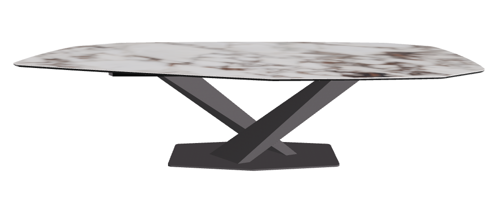 Cattelan Italia Stratos Keramik Biscuit & Polygon Shaped Dining Table