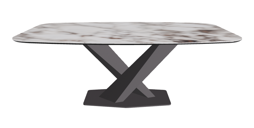 Cattelan Italia Stratos Keramik Barrel Shaped Dining Table – 200x120x75h