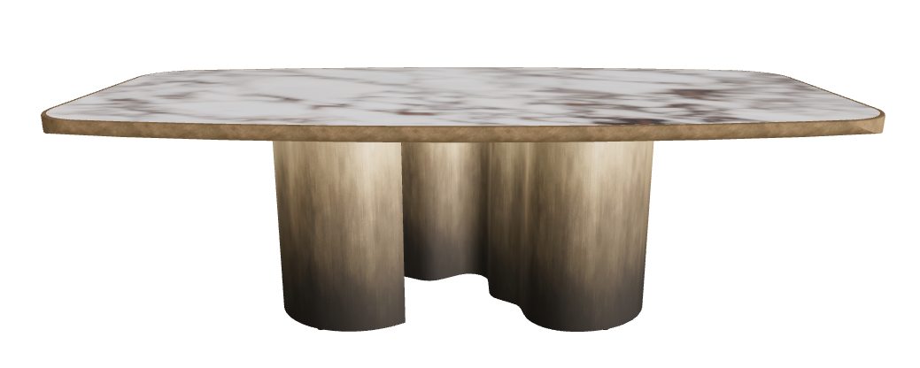240x120x75h Barrel Shaped_Breccia_Oxy Brass_Brushed Bronze