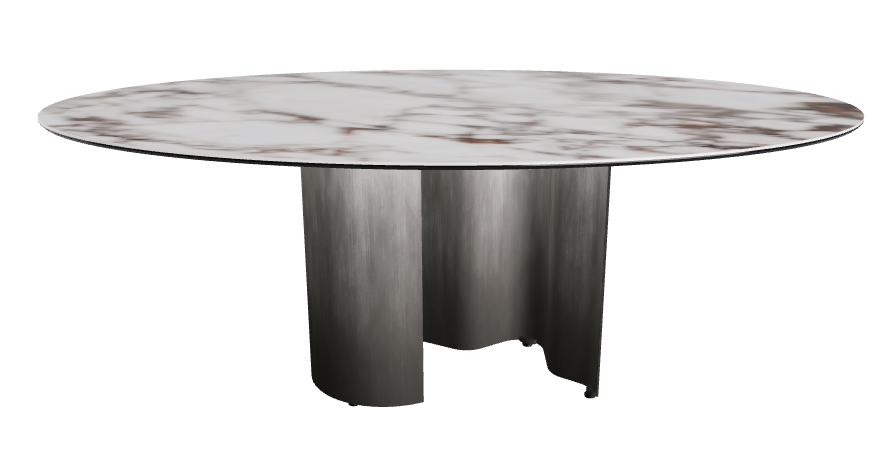 200x120x74h Oval Shaped_Breccia_Oxy Grey