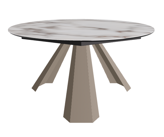 Diameter 140 x Height 73 cm_Breccia_Titanium Embossed