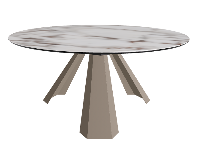 Diameter 158 x Height 73 cm_Breccia_Titanium Embossed