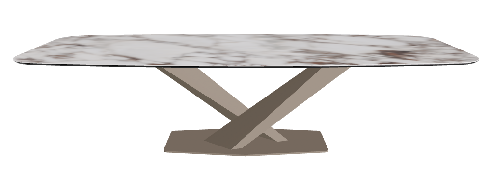 Cattelan Italia Stratos Keramik Barrel-Shaped Dining Table – 300x120x75h