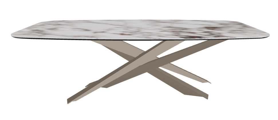 240x120x74.5h Barrel Shaped_Breccia_Titanium Embossed