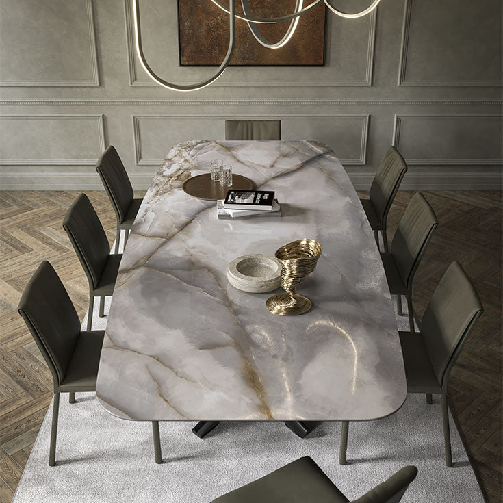 Cattelan Italia Planer Keramik Barrel Shaped Dining Table 300 & 320