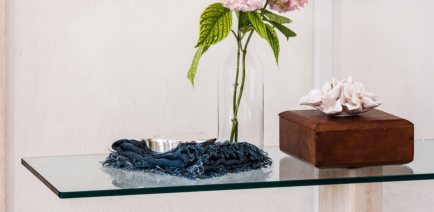 Cattelan Italia Diapason Console With Clear Glass