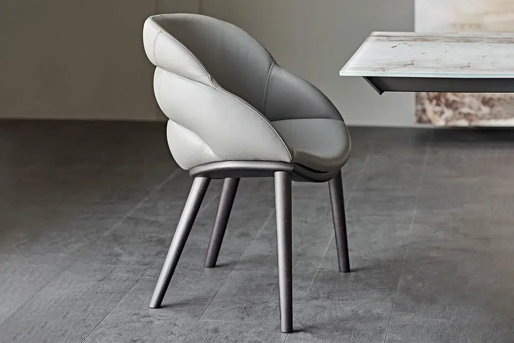 Cattelan Italia Camilla Dining Armchair – Fabric, Micro Nubuk & Synthetic Leather
