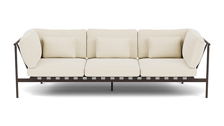 Barlow Tyrie Around Deep Seating Triple Lounge Sofa with Aluminium Arms