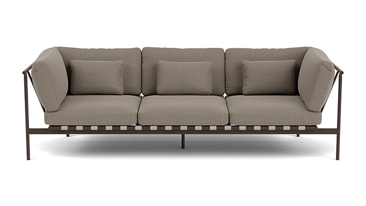 Barlow Tyrie Around Deep Seating Triple Lounge Sofa with Aluminium Arms