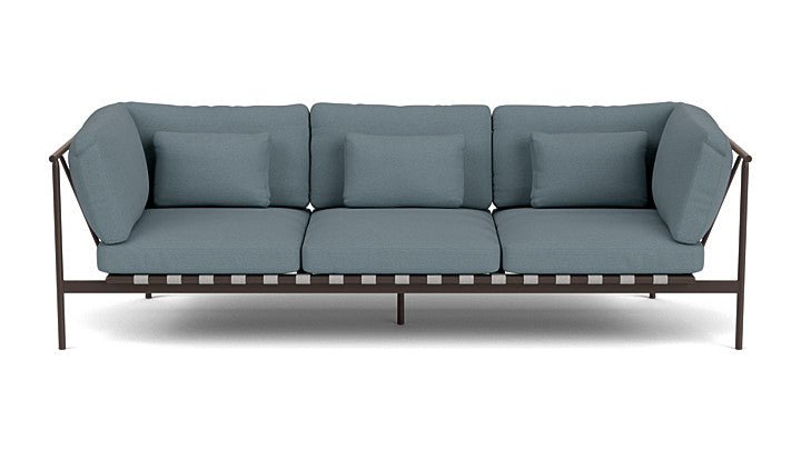 Barlow Tyrie Around Deep Seating Triple Lounge Sofa with Aluminium Arms