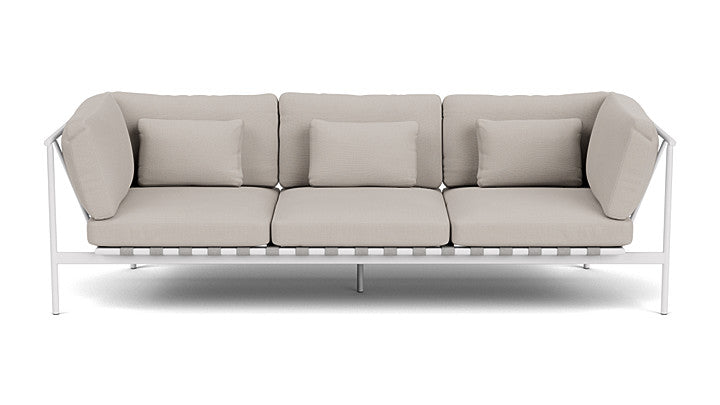 Barlow Tyrie Around Deep Seating Triple Lounge Sofa with Aluminium Arms