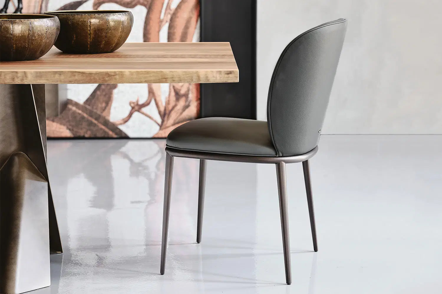 Cattelan Italia Chris ML Dining Chair – Synthetic Leather & Micro Nubuk