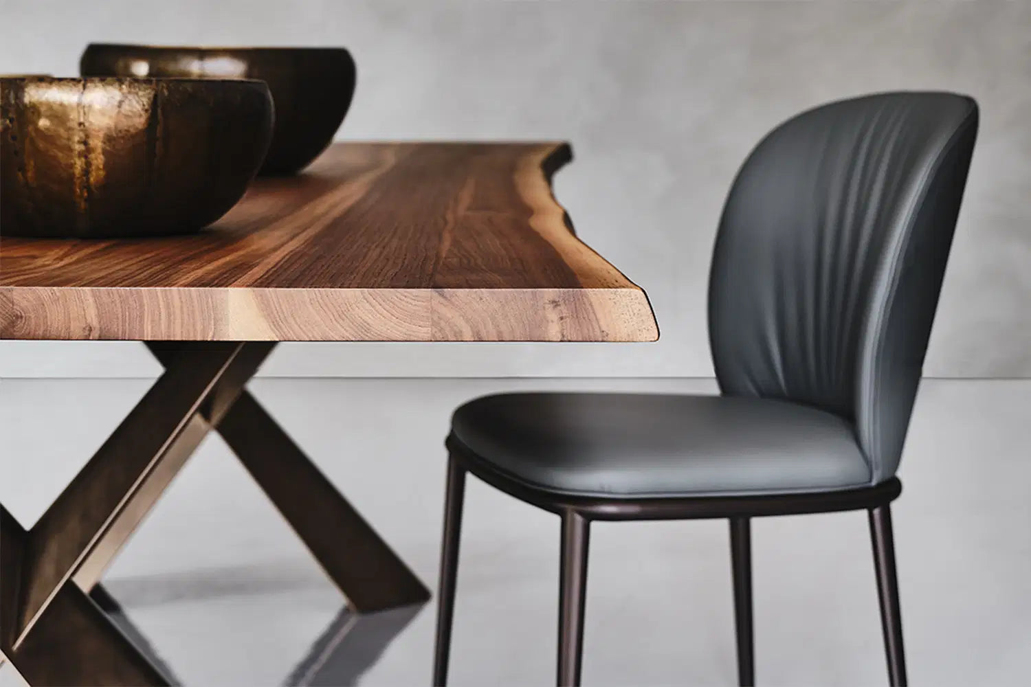 Cattelan Italia Chris ML Dining Chair – Synthetic Leather & Micro Nubuk