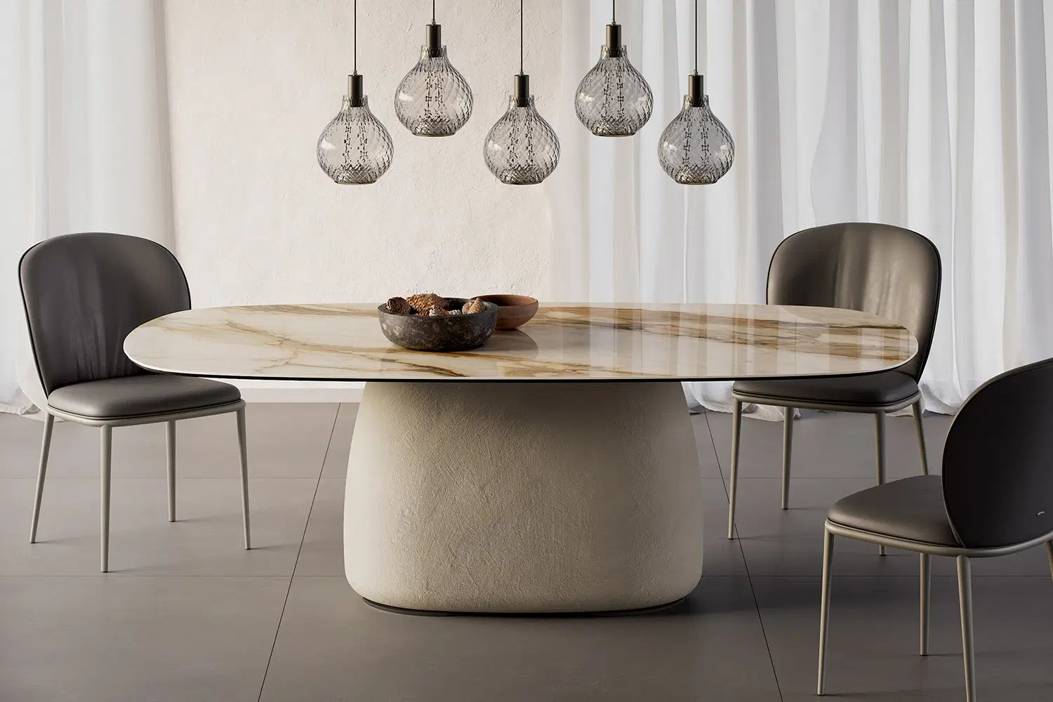 Cattelan Italia Chris ML Dining Chair – Soft Leather & Glove Soft Leather