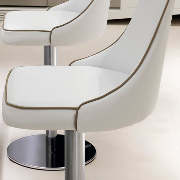 Bontempi Clara Swivel Barstool With Metal Frame