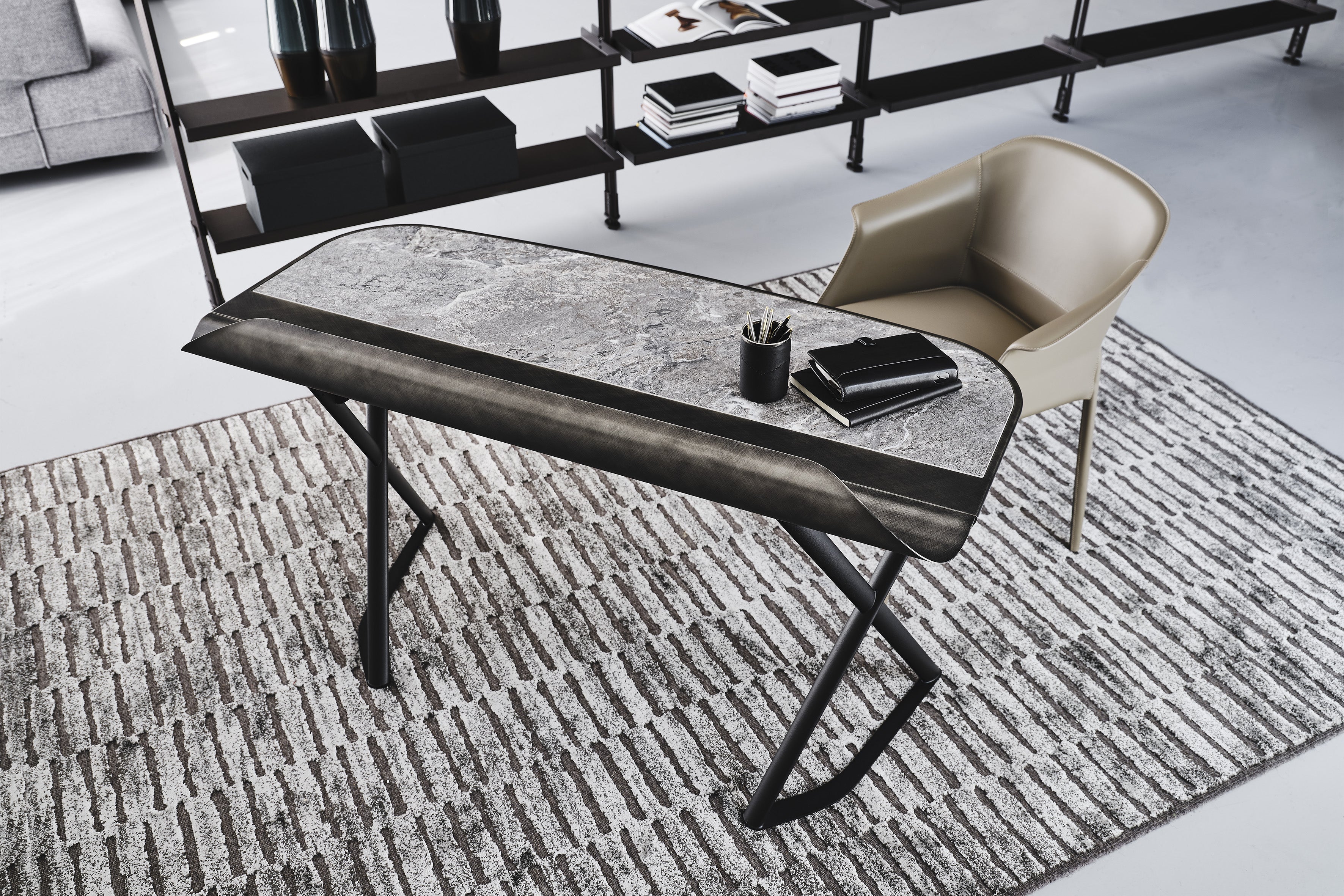 Cattelan Italia Cocoon Keramik Desk With Base