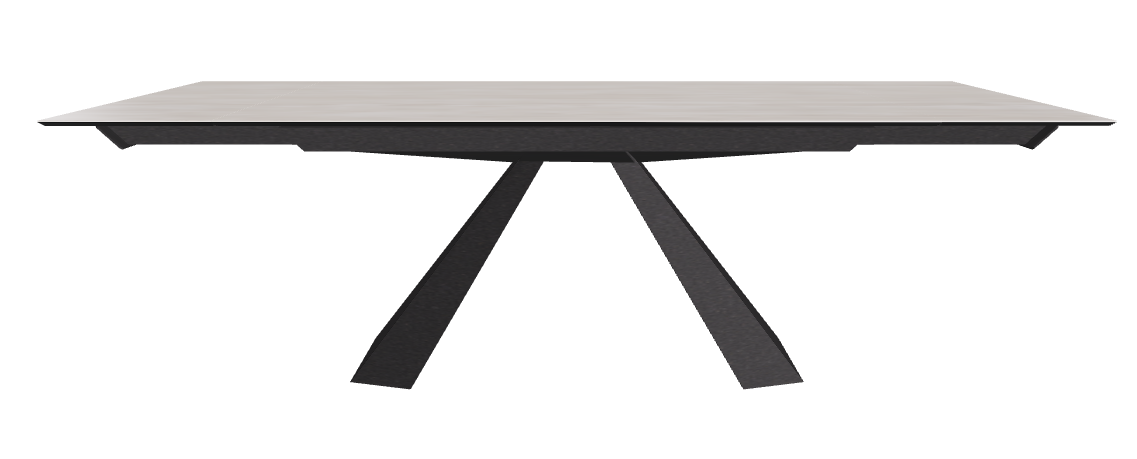 160/236x90x75h Rectangle Shaped_Colosseo_Black Embossed