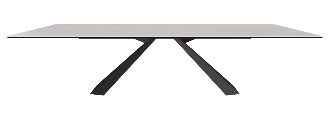 300x120x73h Rectangle Shaped_Colosseo_Black Embossed