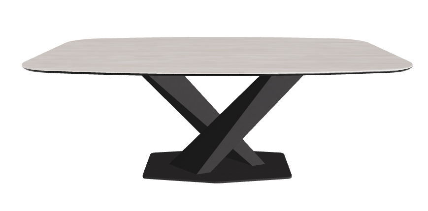 Cattelan Italia Stratos Keramik Barrel Shaped Dining Table – 200x120x75h