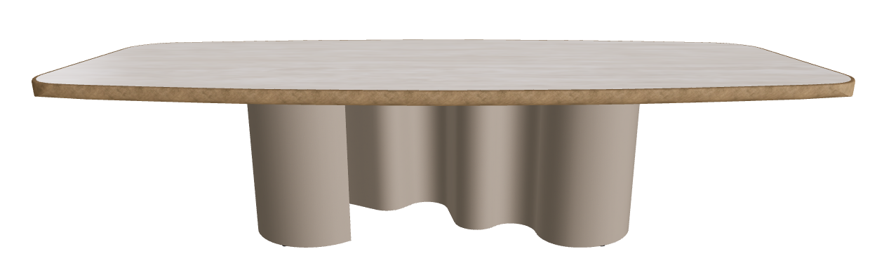 300x128x75h Barrel Shaped_Colosseo_Bronze Embossed_Brushed Bronze