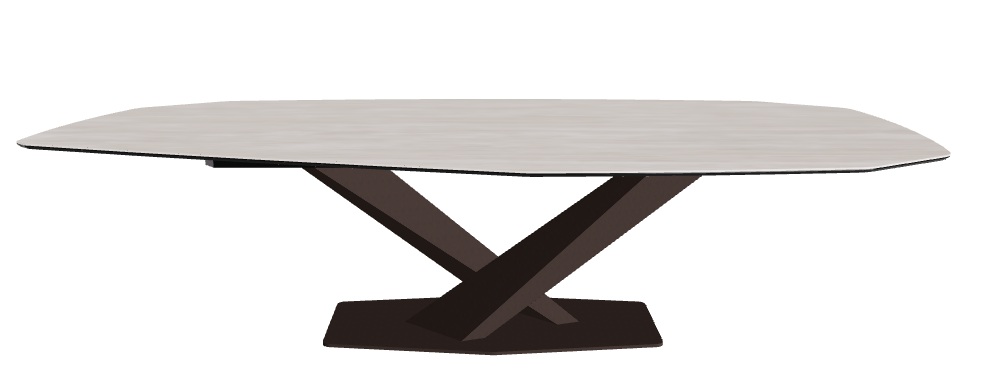 Cattelan Italia Stratos Keramik Biscuit & Polygon Shaped Dining Table