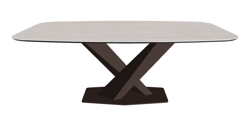 Cattelan Italia Stratos Keramik Barrel Shaped Dining Table – 200x120x75h
