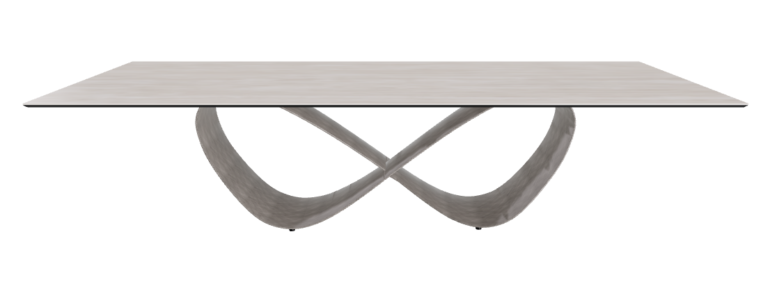 300x120x75h Rectangle Shaped_Colosseo_Brushed Grey