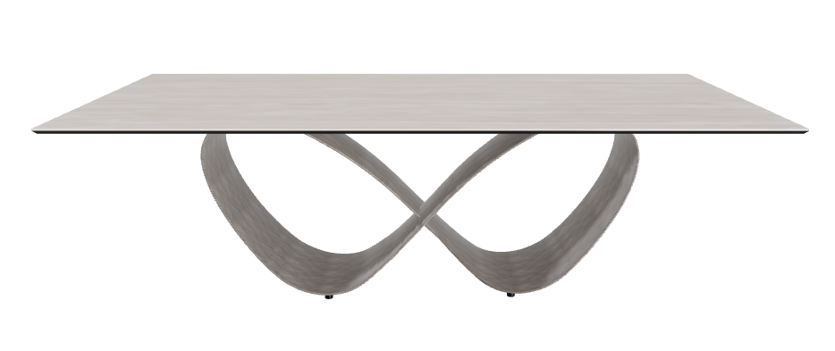 240x120x74h Rectangle Shaped_Colosseo_Brushed Grey
