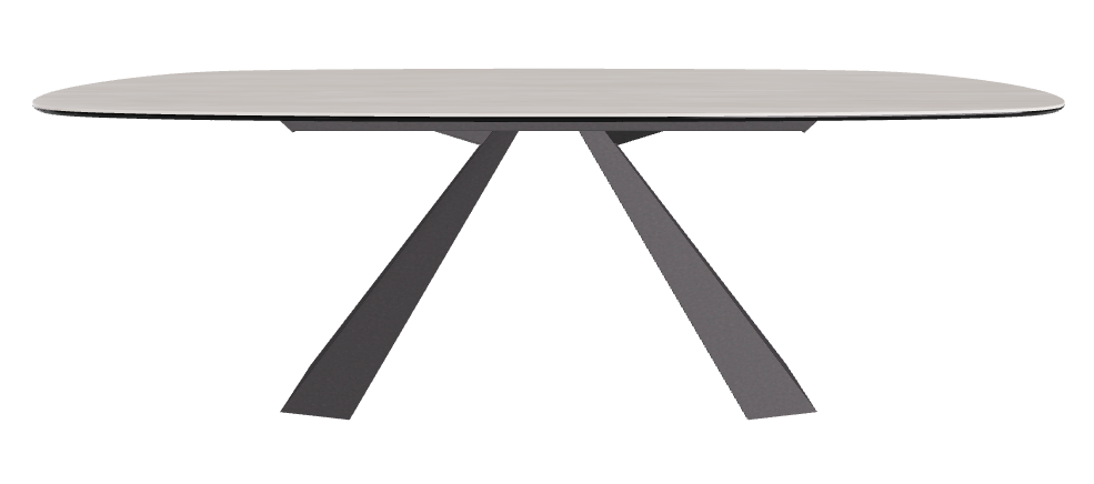 Cattelan Italia Eliot Keramik Biscuit Shaped Dining Table – 220x120x73h