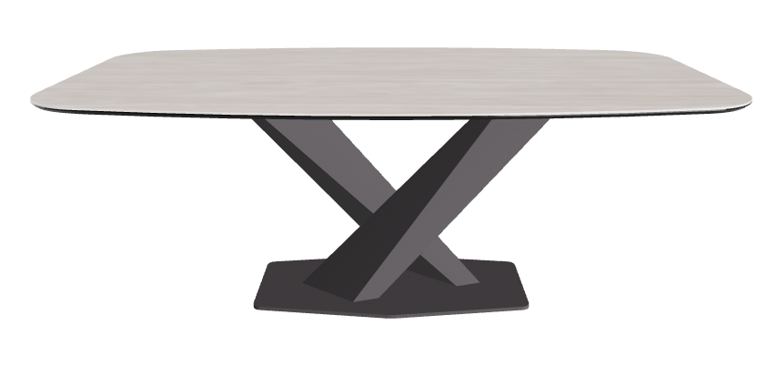 Cattelan Italia Stratos Keramik Barrel Shaped Dining Table – 200x120x75h