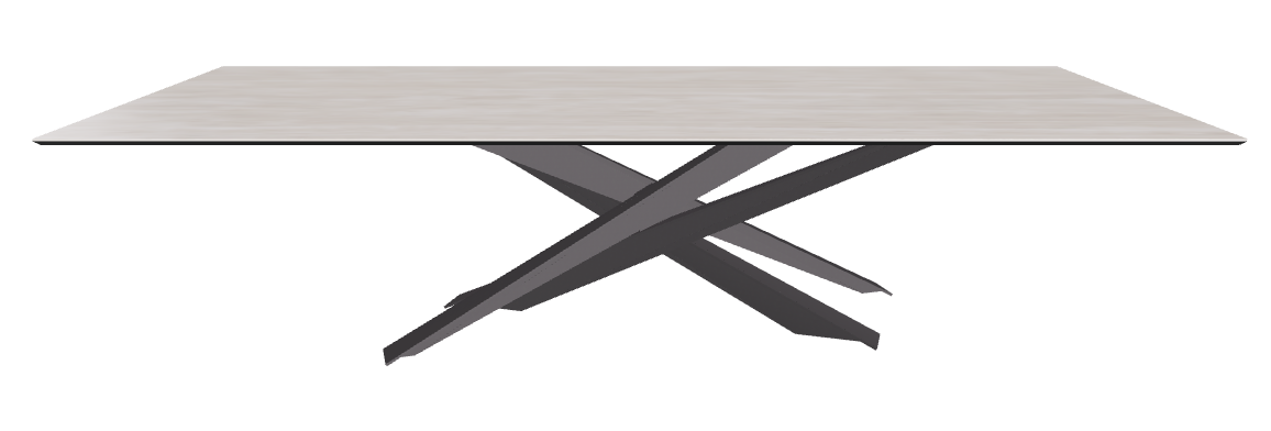 300x120x74.5h Rectangle Shaped_Colosseo_Graphite Embossed