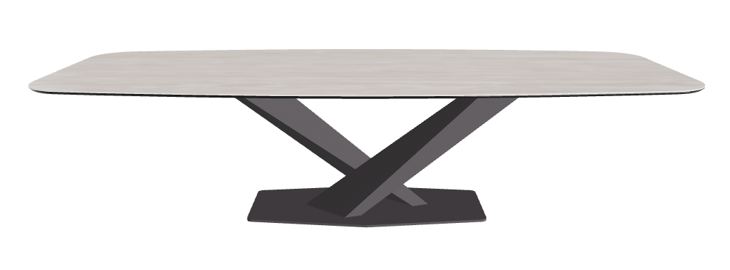Cattelan Italia Stratos Keramik Barrel-Shaped Dining Table – 300x120x75h