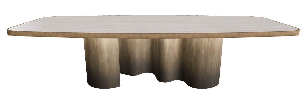 300x128x75h Barrel Shaped_Colosseo_Oxy Brass_Brushed Bronze