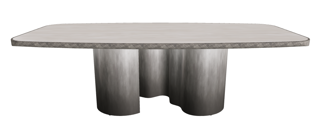240x120x75h Barrel Shaped_Colosseo_Oxy Grey_Brushed Grey