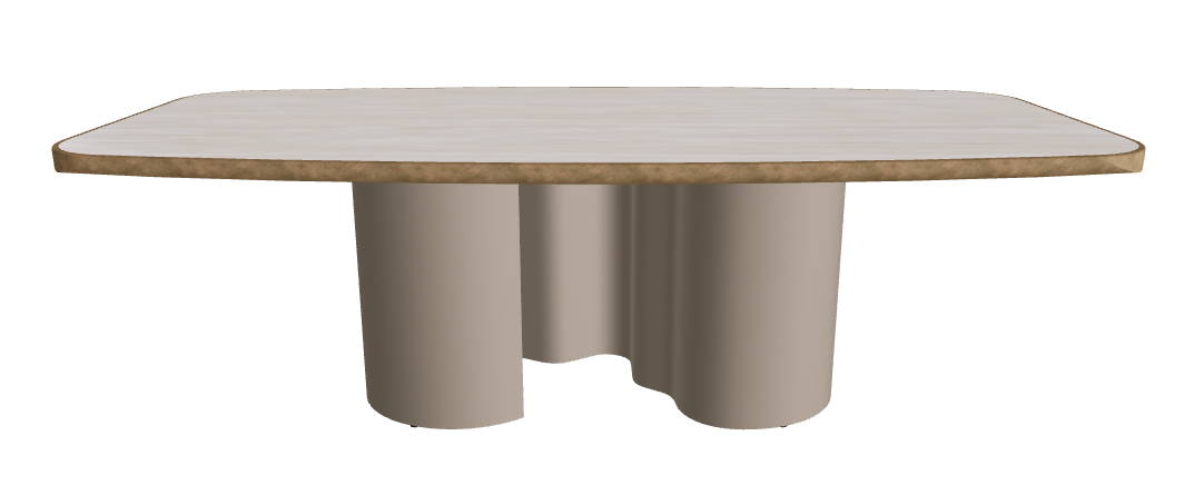 240x120x75h Barrel Shaped_Colosseo_Titanium Embossed_Brushed Bronze