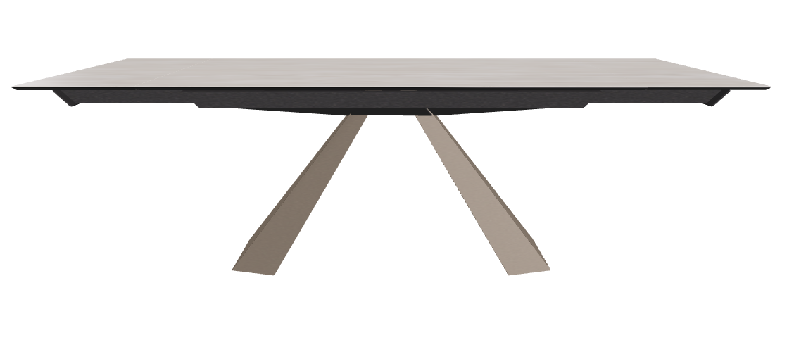 160/236x90x75h Rectangle Shaped_Colosseo_Titanium Embossed