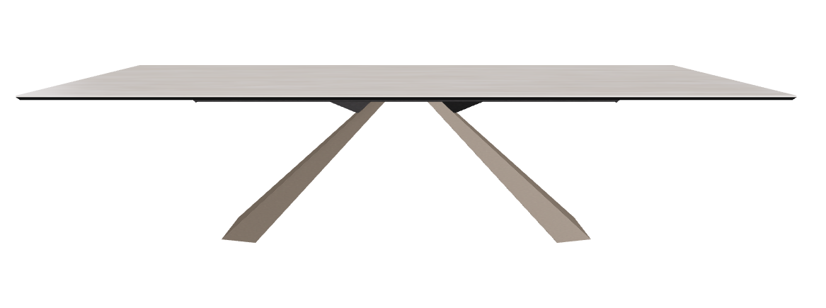 300x120x73h Rectangle Shaped_Colosseo_Titanium Embossed