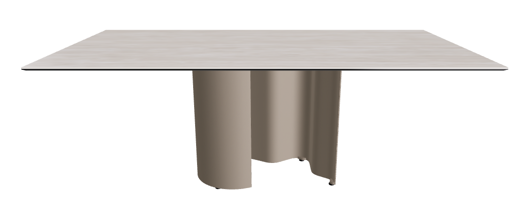 200x106x74h Rectangle Shaped_Colosseo_Titanium Embossed