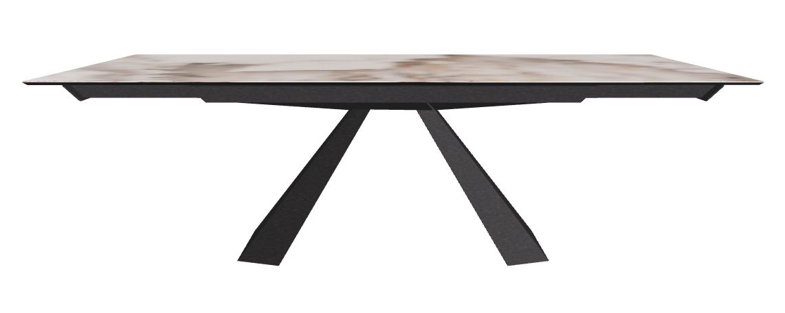 160/236x90x75h Rectangle Shaped_Corcovado_Black Embossed