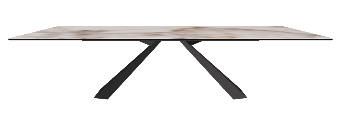 300x120x73h Rectangle Shaped_Corcovado_Black Embossed