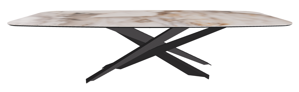 300x120x74.5h Barrel Shaped_Corcovado_Black Embossed