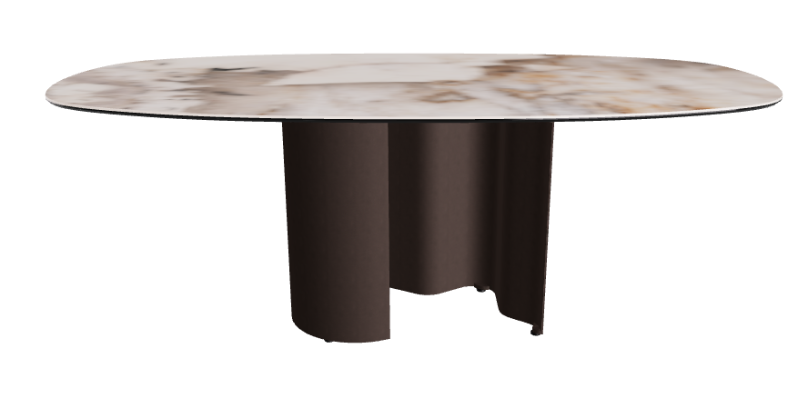 200x100x74h Bisuit Shaped_Corcovado_Bronze Embossed