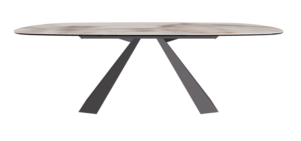 Cattelan Italia Eliot Keramik Biscuit Shaped Dining Table – 220x120x73h