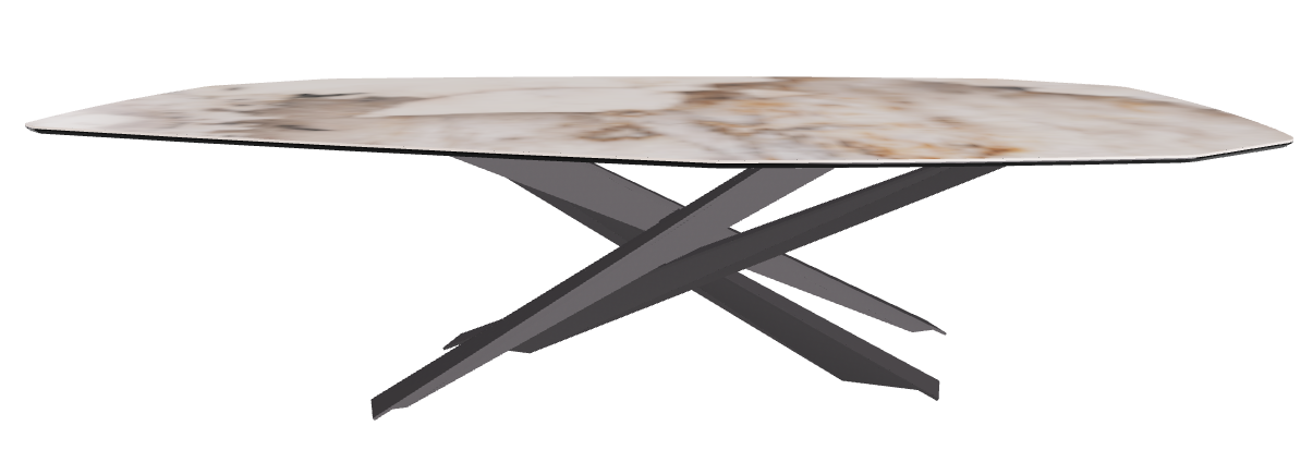 300x130x74.5h Polygon Shaped_Corcovado_Graphite Embossed