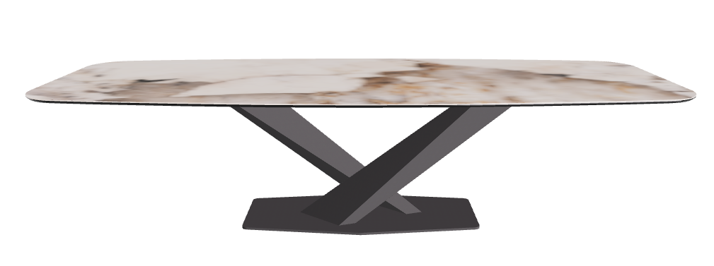 Cattelan Italia Stratos Keramik Barrel-Shaped Dining Table – 300x120x75h