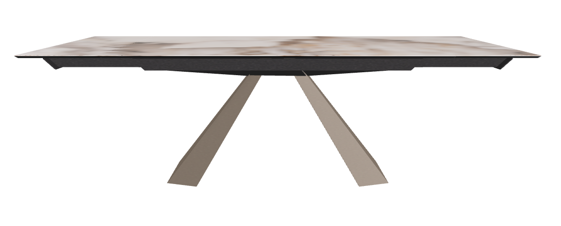160/236x90x75h Rectangle Shaped_Corcovado_Titanium Embossed