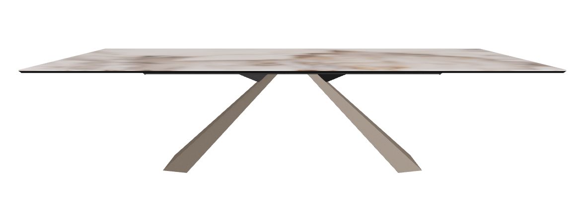 300x120x73h Rectangle Shaped_Corcovado_Titanium Embossed