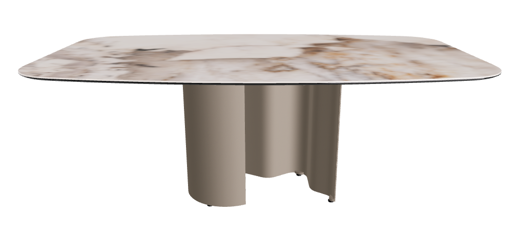 200x120x74h Barrel Shaped_Corcovado_Titanium Embossed